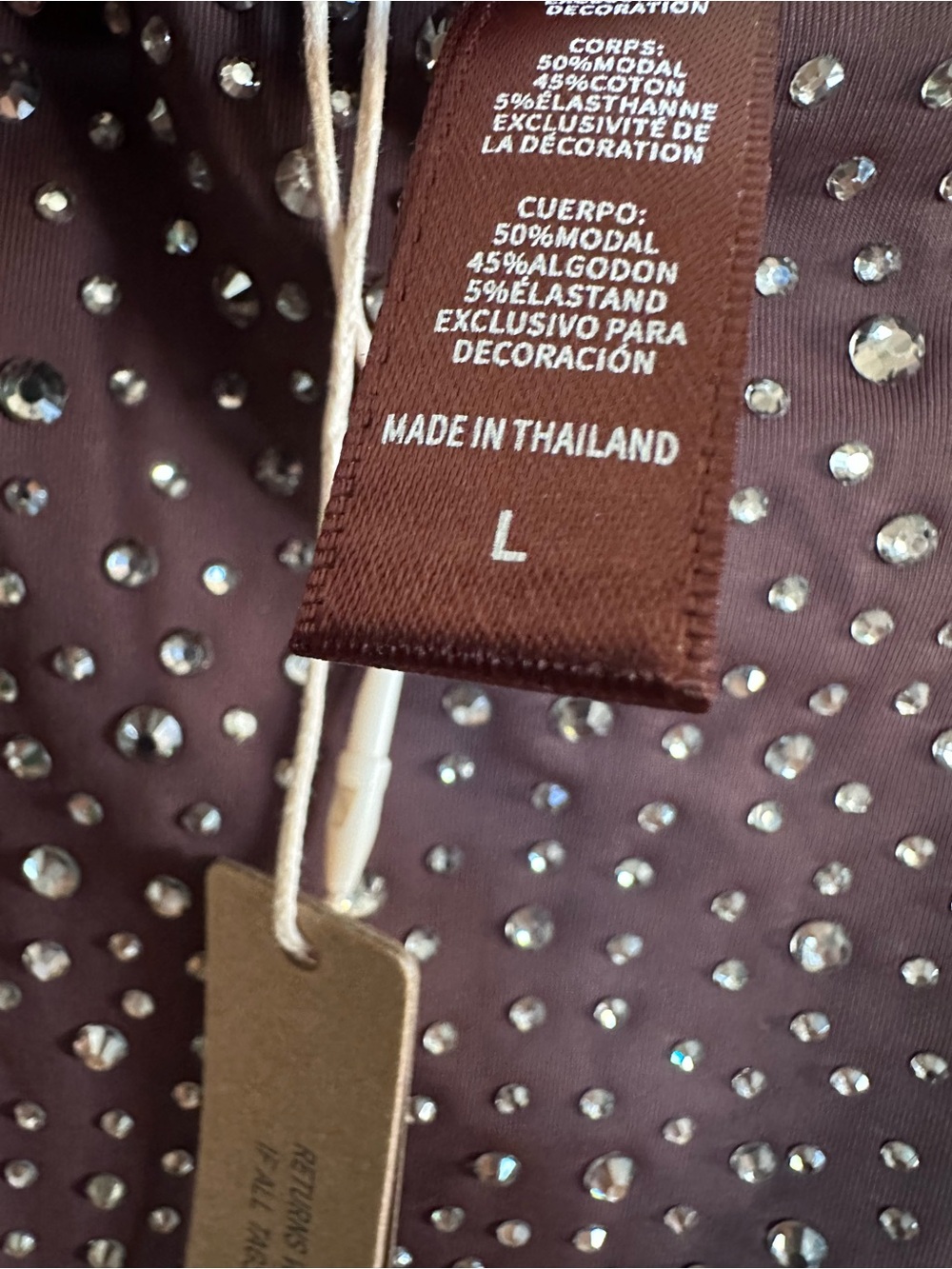 SKIMS Swarovski dress in Cocoa - Picture 6 of 9
